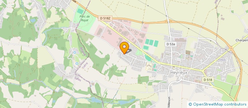 localisation de l'entreprise SCI LAUBEN  HEYRIEUX