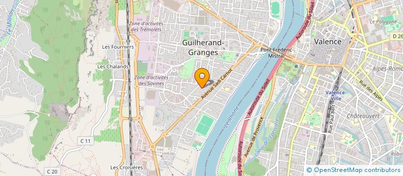 localisation de l'entreprise SCI LAUBEN à GUILHERAND GRANGES