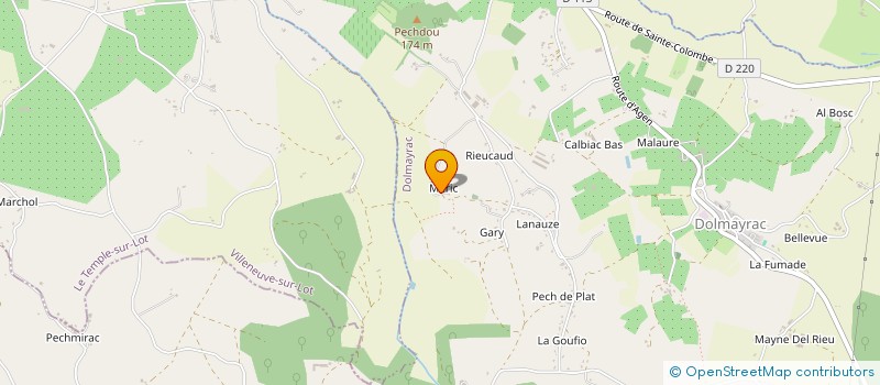 localisation de l'entreprise SCI LAUBEN DE MERIC  DOLMAYRAC