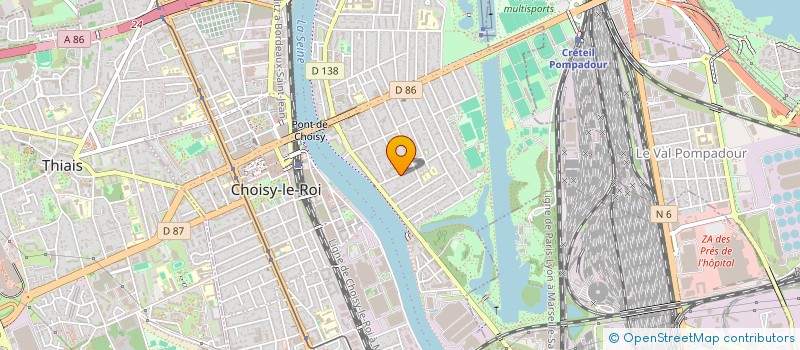 localisation de l'entreprise SCI LAUBIE & MURRO à CHOISY-LE-ROI