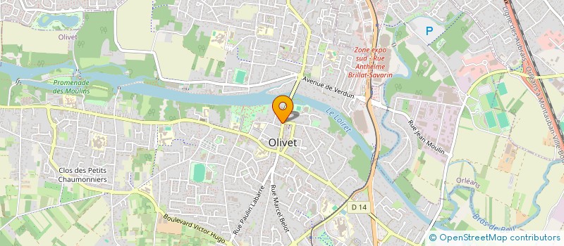 localisation de l'entreprise SCI LAUBIN FONCILLON à OLIVET