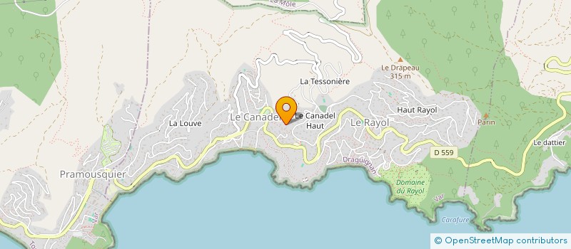 localisation de l'entreprise SCI LAUBRU à RAYOL-CANADEL-SUR-MER