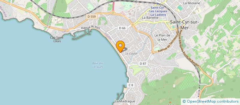 localisation de l'entreprise SCI LAUBSCHER ST. CYR à SAINT-CYR-SUR-MER