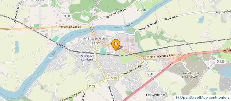 localisation de l'entreprise SCI LAUCA  MARSSAC-SUR-TARN