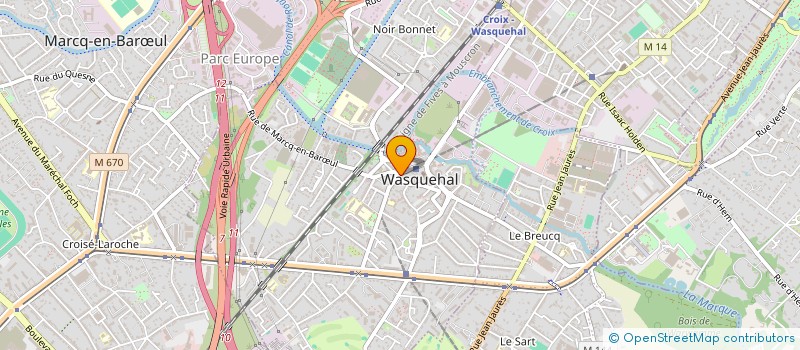 localisation de l'entreprise SCI LAUCAL 1  WASQUEHAL