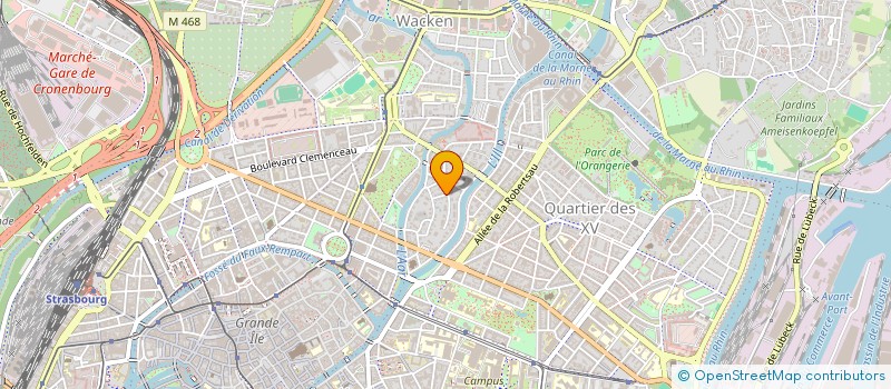 localisation de l'entreprise SCI LAUCAT  STRASBOURG