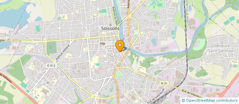 localisation de l'entreprise SCI LAUCAT  SOISSONS