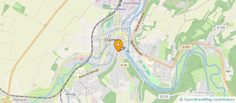 localisation de l'entreprise SCI LAUCAVAL à CLAMECY