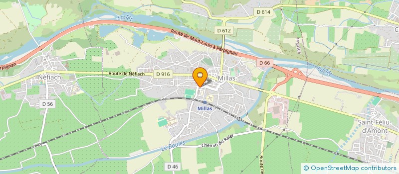 localisation de l'entreprise SCI LAUCLAIRE  MILLAS