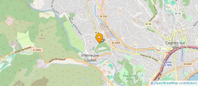 localisation de l'entreprise SCI LAUCO  VILLENEUVE-LOUBET