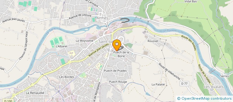 localisation de l'entreprise SCI LAUCOU  SAINT-JUERY