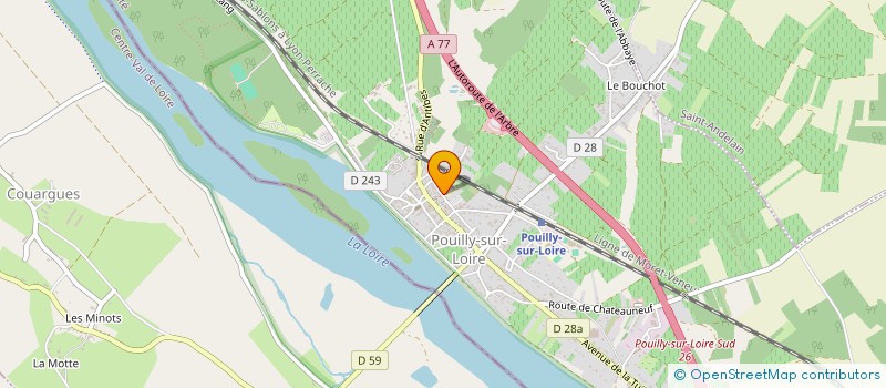localisation de l'entreprise SCI LAUDA à POUILLY-SUR-LOIRE