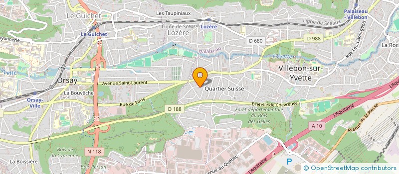 localisation de l'entreprise SCI LAUDA à VILLEBON-SUR-YVETTE
