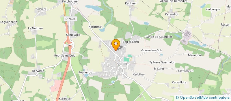 localisation de l'entreprise SCI LAUDA  CALAN