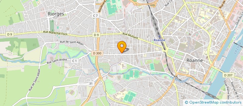 localisation de l'entreprise SCI LAUDATUM  ROANNE