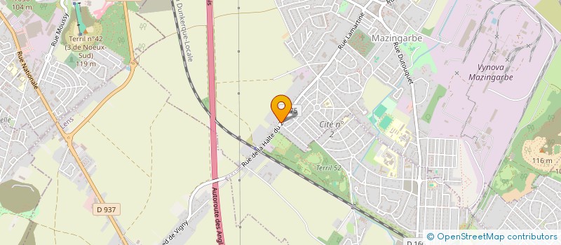 localisation de l'entreprise SCI LAUDE  MAZINGARBE