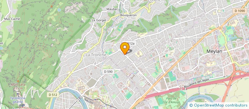 localisation de l'entreprise SCI LAUDE  CORENC