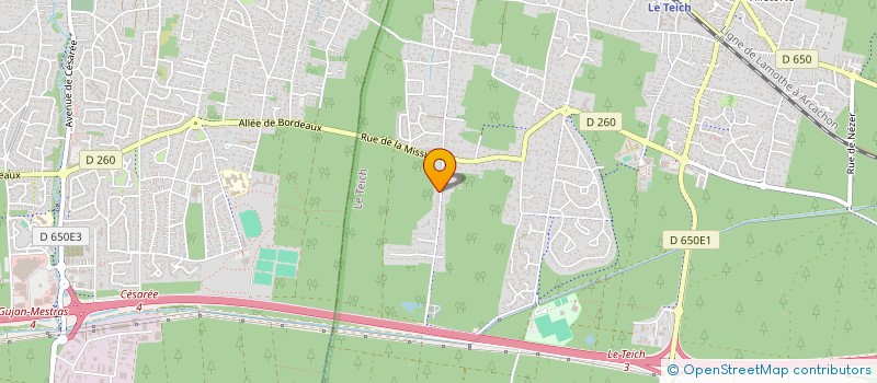 localisation de l'entreprise SCI LAUDEAL  LE TEICH