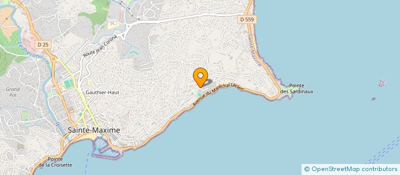 localisation de l'entreprise SCI LAUDEL à SAINTE-MAXIME