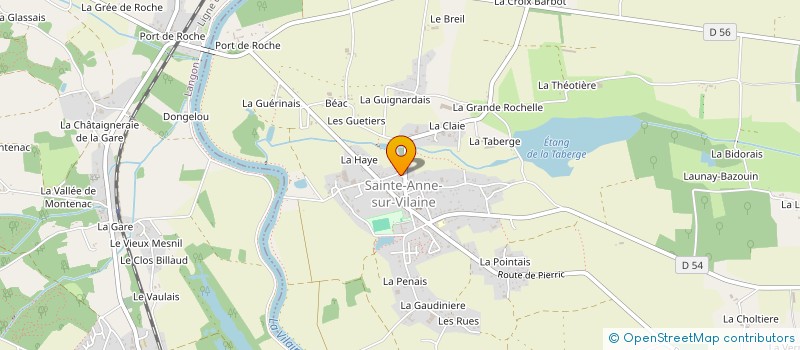 localisation de l'entreprise SCI LAUDO  SAINTE-ANNE-SUR-VILAINE