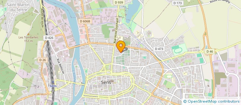 localisation de l'entreprise SCI LAUDOD  SENS