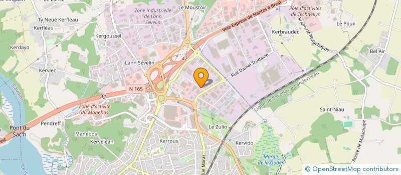 localisation de l'entreprise SCI LAUDREN KERPONT  LANESTER