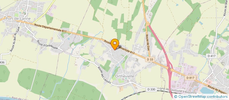 localisation de l'entreprise SCI LAUDUMIEY  ORTHEVIELLE