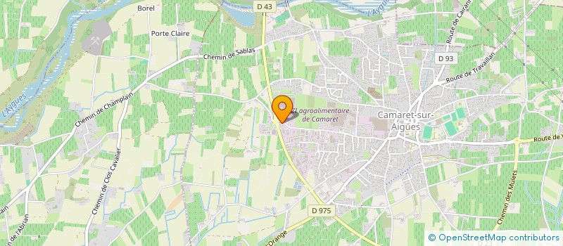 localisation de l'entreprise SCI LAUDY  CAMARET-SUR-AIGUES