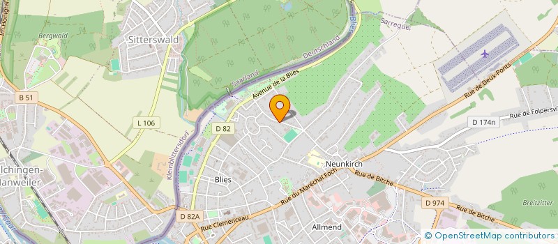 localisation de l'entreprise SCI LAUER à SARREGUEMINES