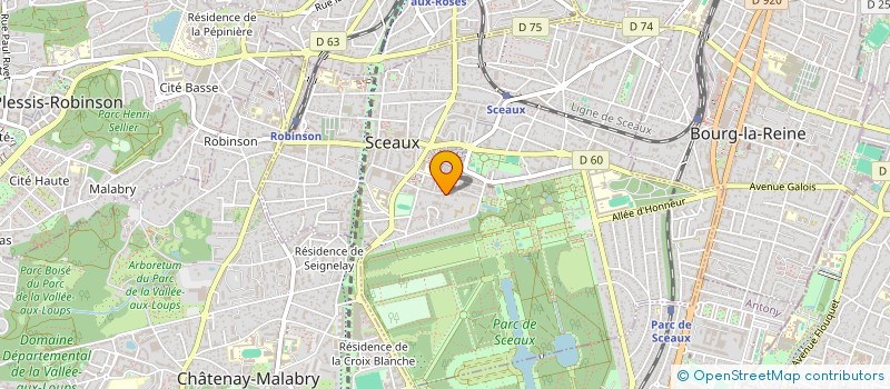 localisation de l'entreprise SCI LAUFRALIX à SCEAUX