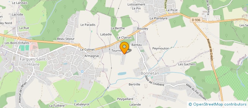 localisation de l'entreprise SCI LAUFREY  BONNETAN