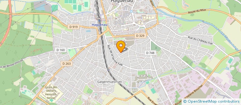 localisation de l'entreprise SCI LAUGAU  HAGUENAU