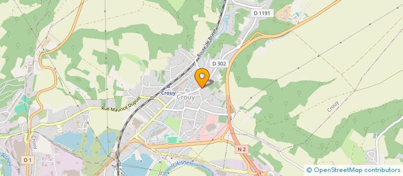 localisation de l'entreprise SCI LAUGE  CROUY