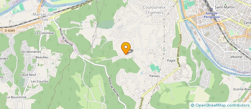 localisation de l'entreprise SCI LAUGERIE  COULOUNIEIX-CHAMIERS