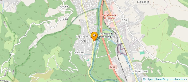 localisation de l'entreprise SCI LAUGHIS à FERRIERES-SUR-ARIEGE