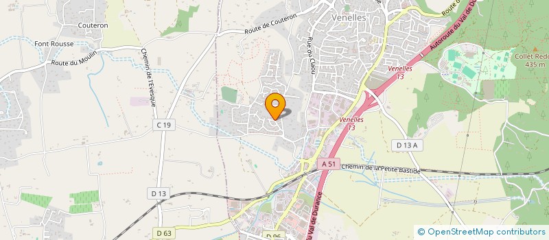 localisation de l'entreprise SCI LAUGIER  VENELLES