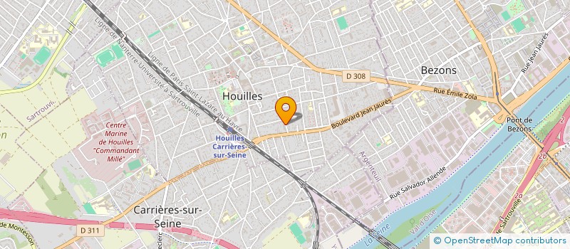 localisation de l'entreprise SCI LAUGIER DUMAS  HOUILLES