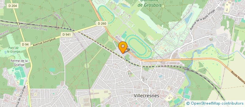 localisation de l'entreprise SCI LAUGOHAN à VILLECRESNES
