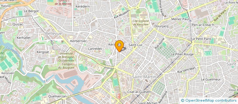 localisation de l'entreprise SCI LAUGWE  BREST