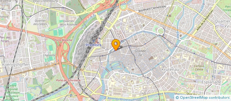 localisation de l'entreprise SCI LAUJE  STRASBOURG