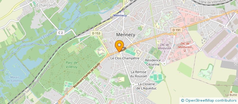 localisation de l'entreprise SCI LAUJE à MENNECY