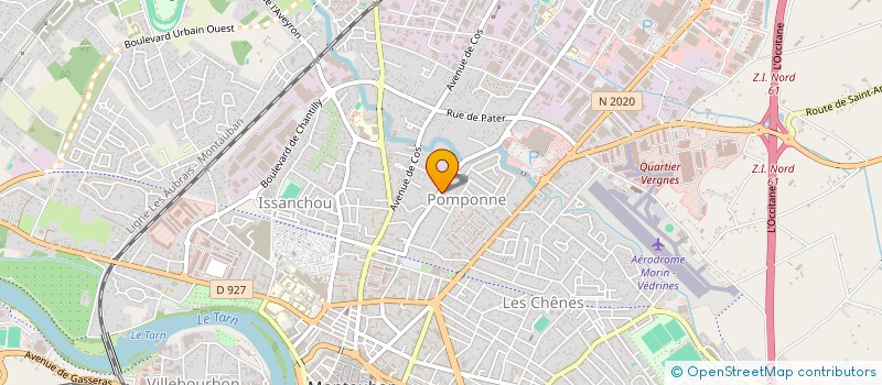 localisation de l'entreprise SCI LAUJER  MONTAUBAN