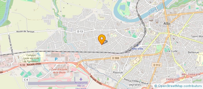 localisation de l'entreprise SCI LAUJER à ALBI