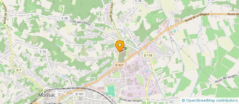 localisation de l'entreprise SCI LAUJOL DENTAIRE  MOISSAC