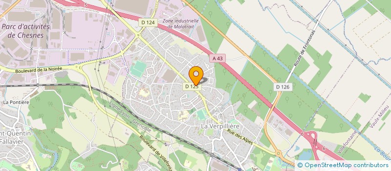 localisation de l'entreprise SCI LAULI  LA VERPILLIERE