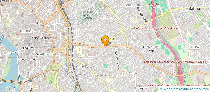 localisation de l'entreprise SCI LAULIE  TOULOUSE