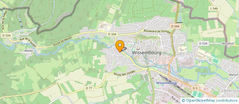 localisation de l'entreprise SCI LAUMA  WISSEMBOURG