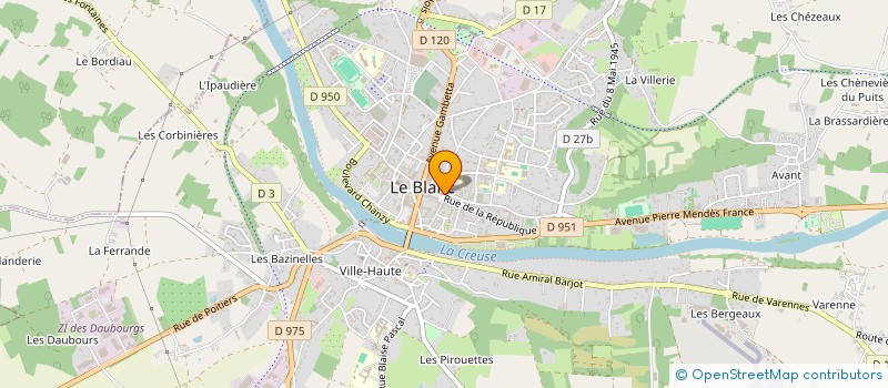 localisation de l'entreprise SCI LAUMADI à LE BLANC