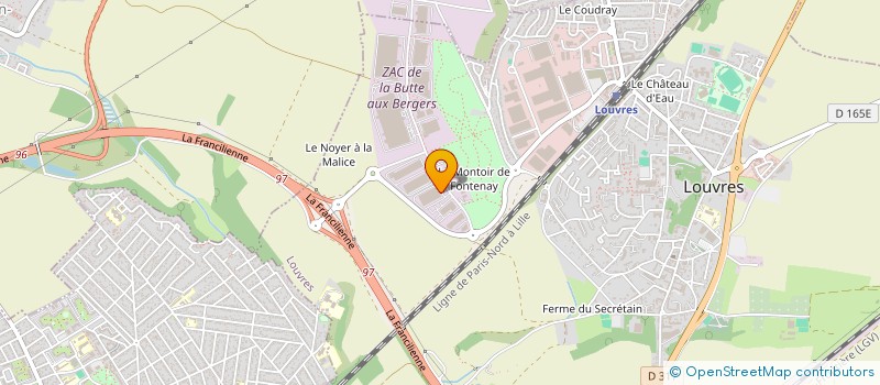 localisation de l'entreprise SCI LAUMALBERT  LOUVRES