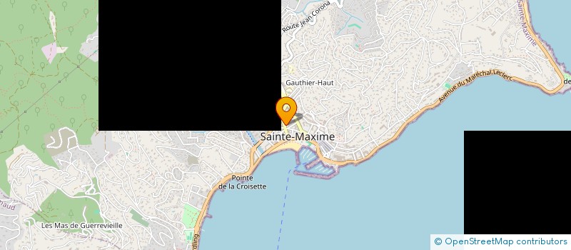 localisation de l'entreprise SCI LAUMAR à SAINTE-MAXIME